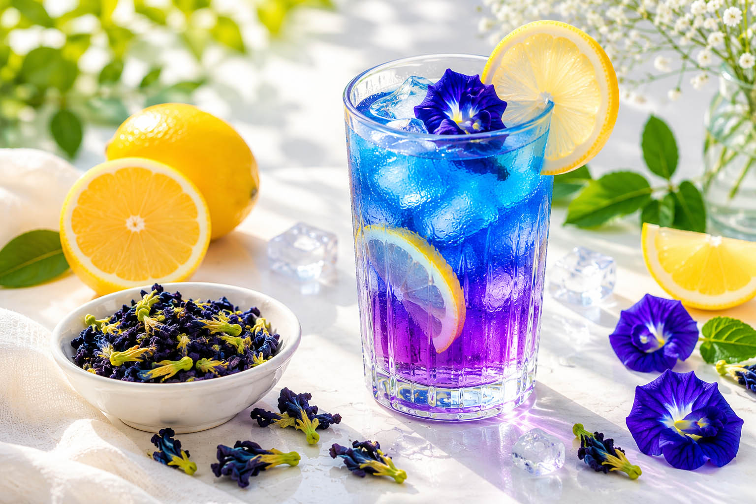 Butterfly Blue Tea Ice Tea